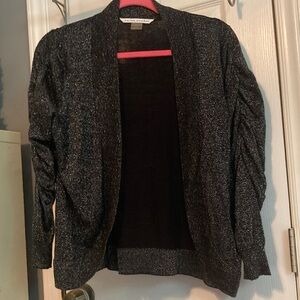 Peter Nygard Black Shimmer Cardigan Size L